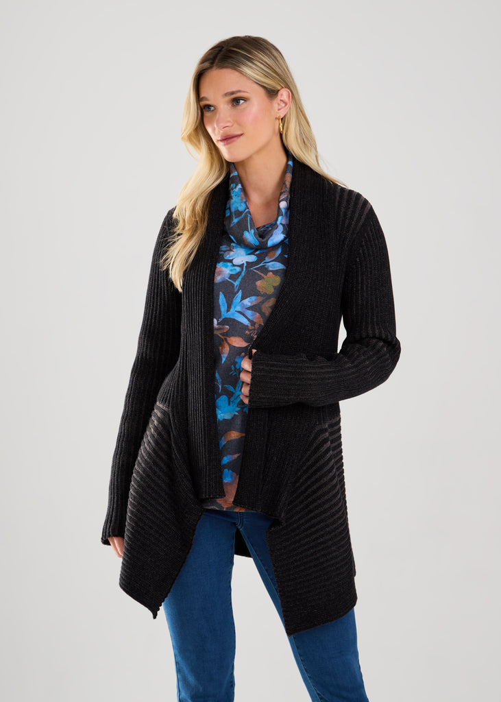 Long Sleeve Two Tone Cardigan (1036314)