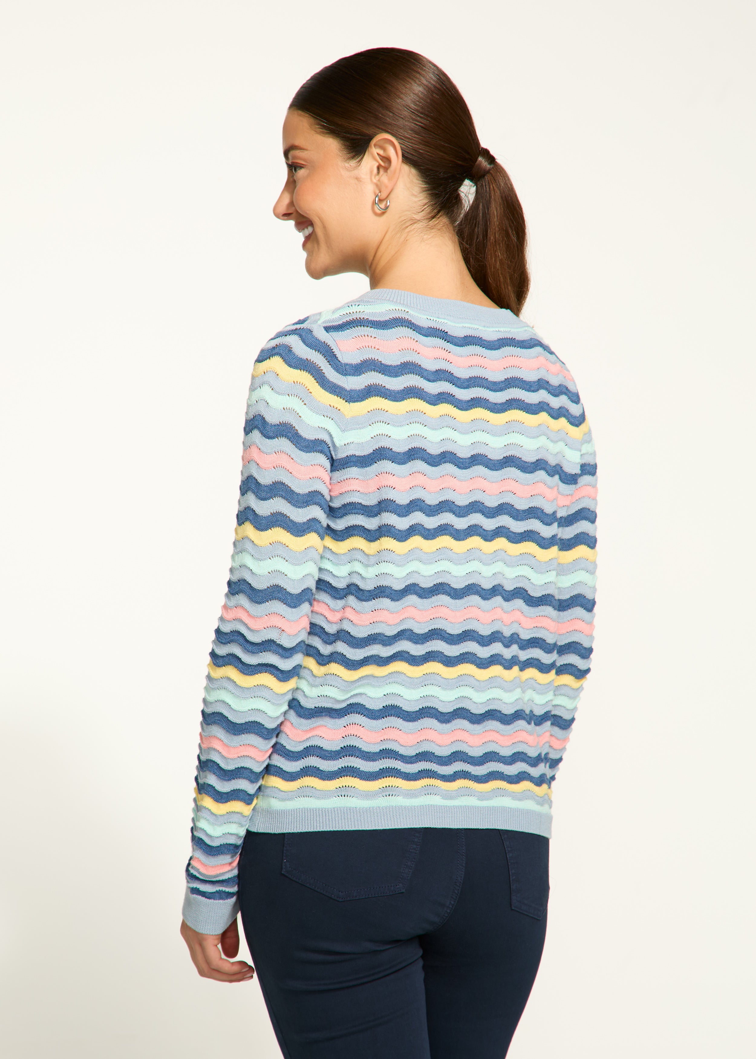 Wave Stitch Cardigan (1184624)