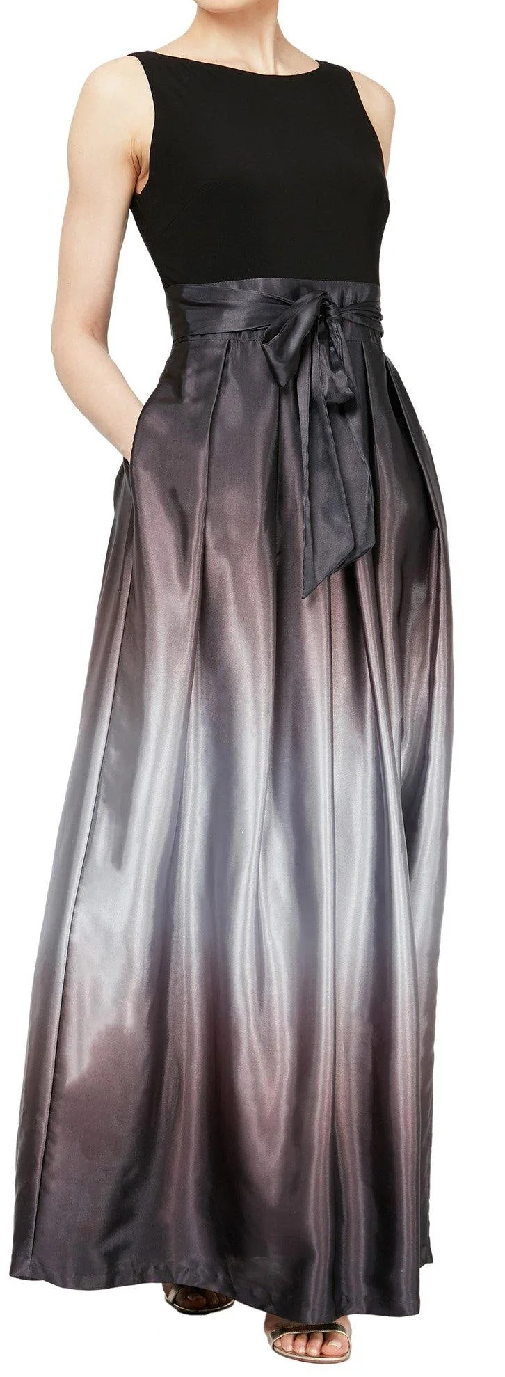 Black & Silver Gown (AE0021)