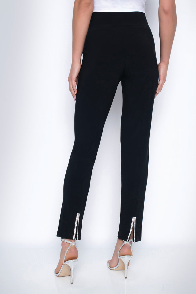 Embellished Back Slit Ankle Pant (209027)