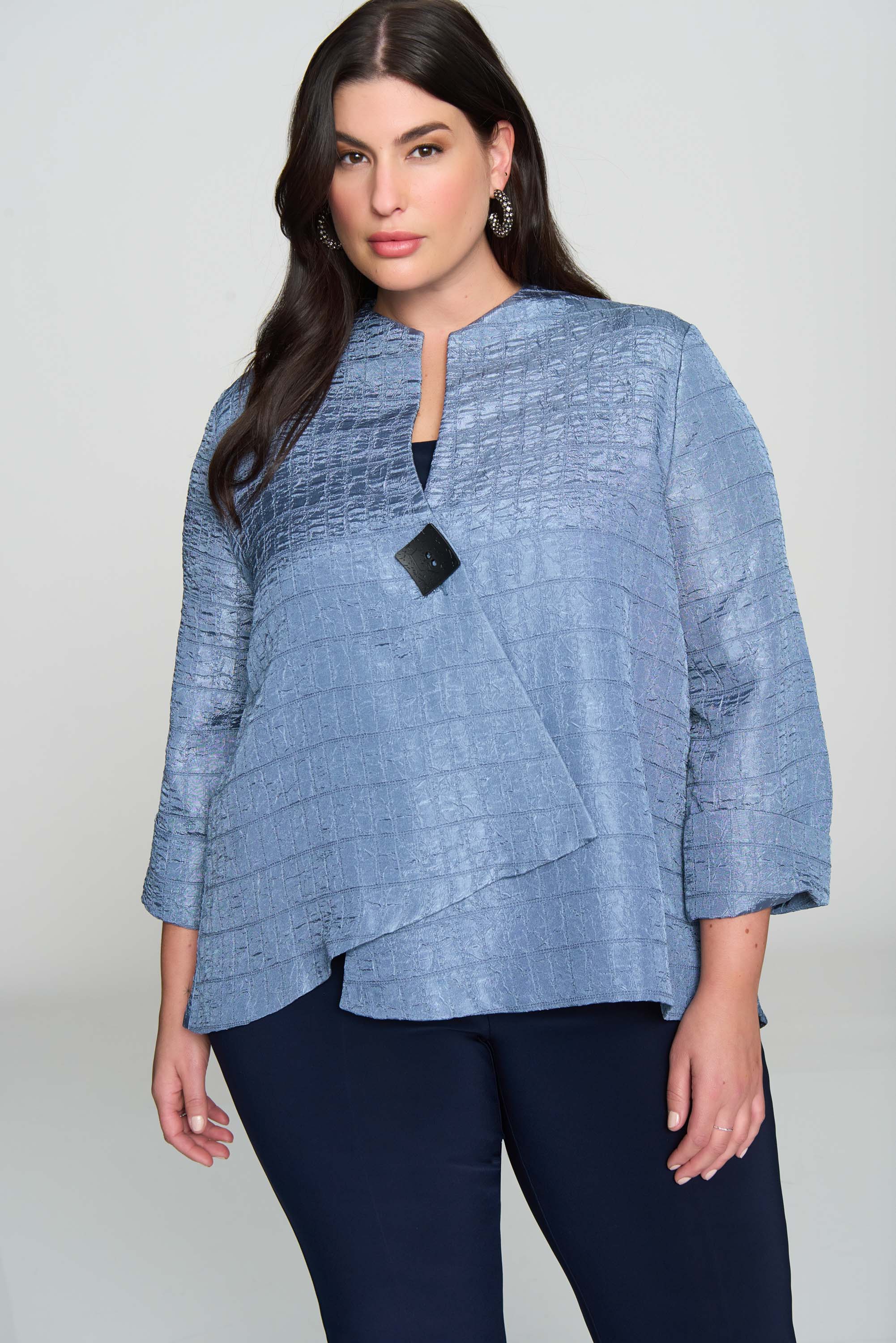 Textured Woven Jacquard Swing Jacket (JR1109)