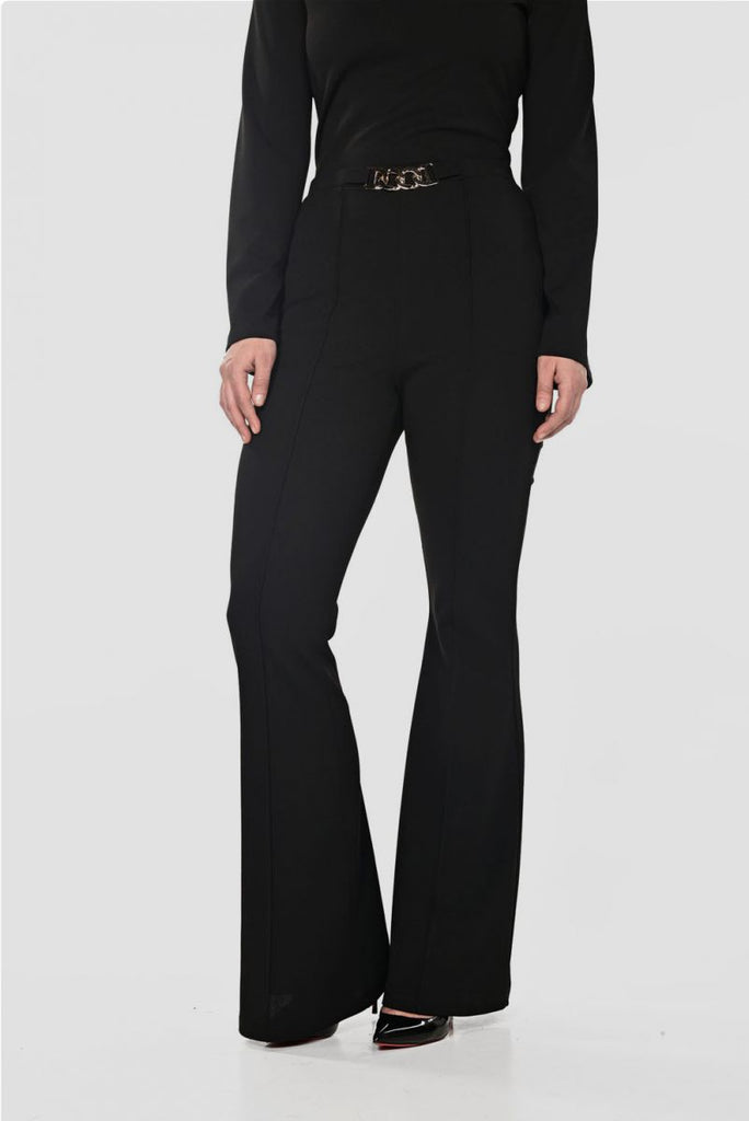 Black Pant with Buckle Detail (234225)