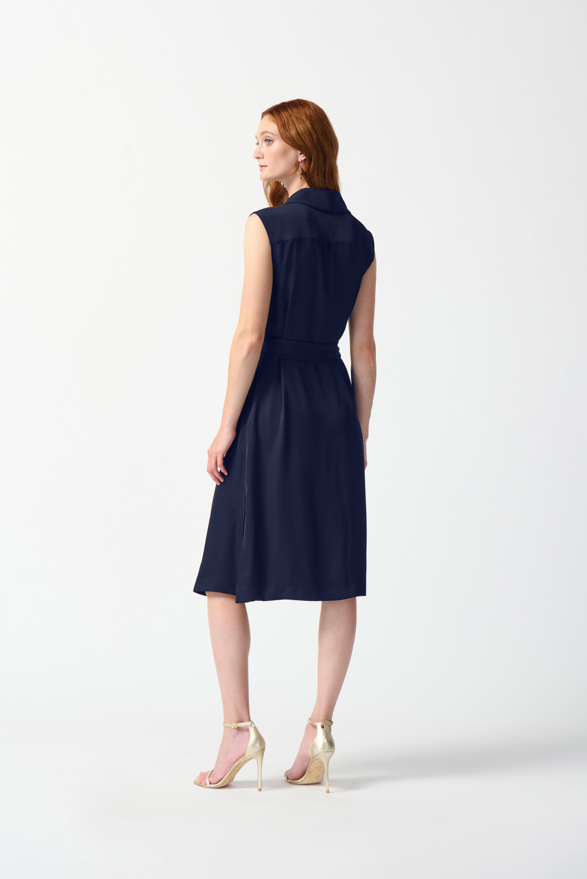 Woven Sleeveless Wrap Dress (242075S25)