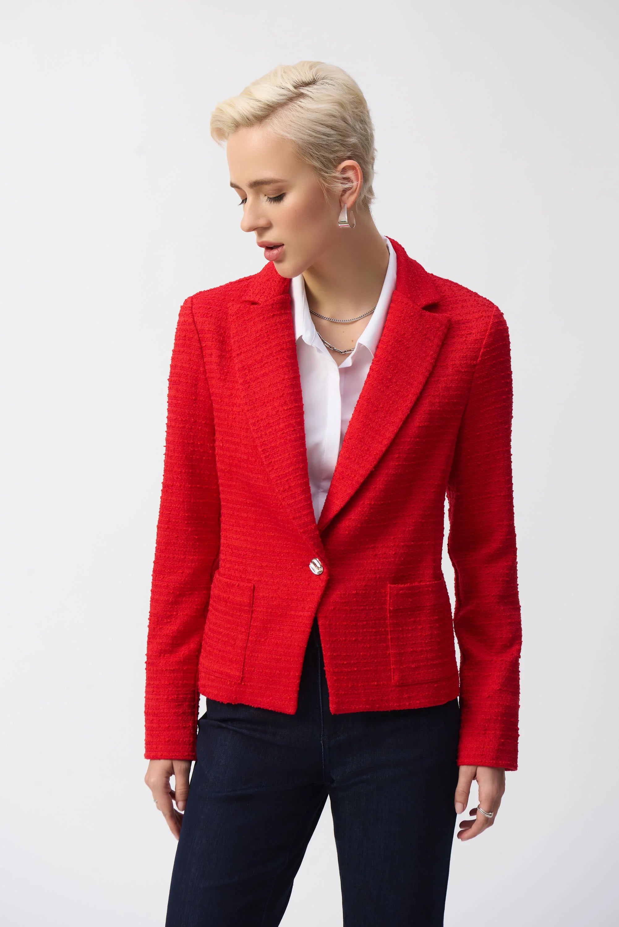 Bouclé Fitted Blazer (251239)