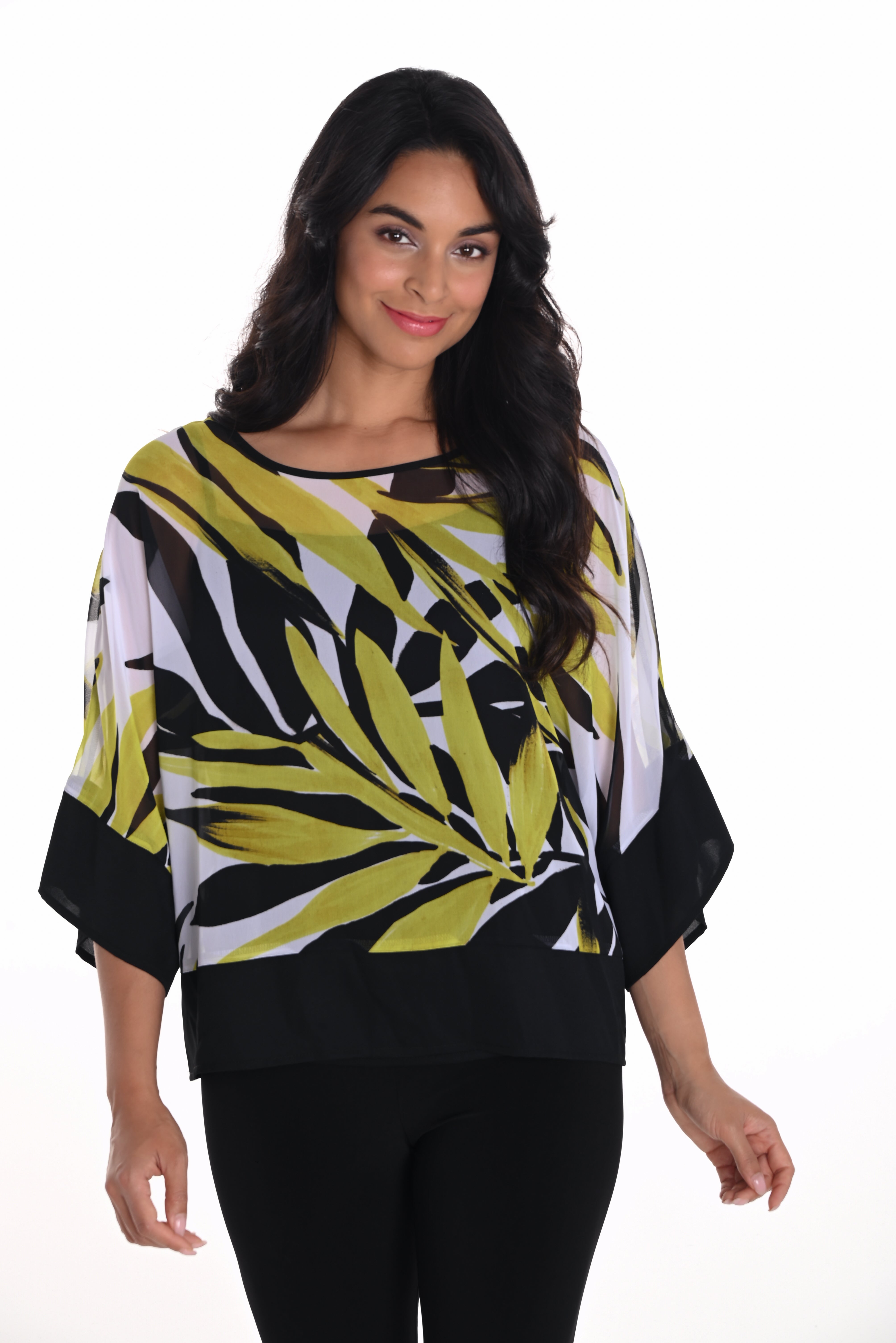 Tropical Print Top (251323)