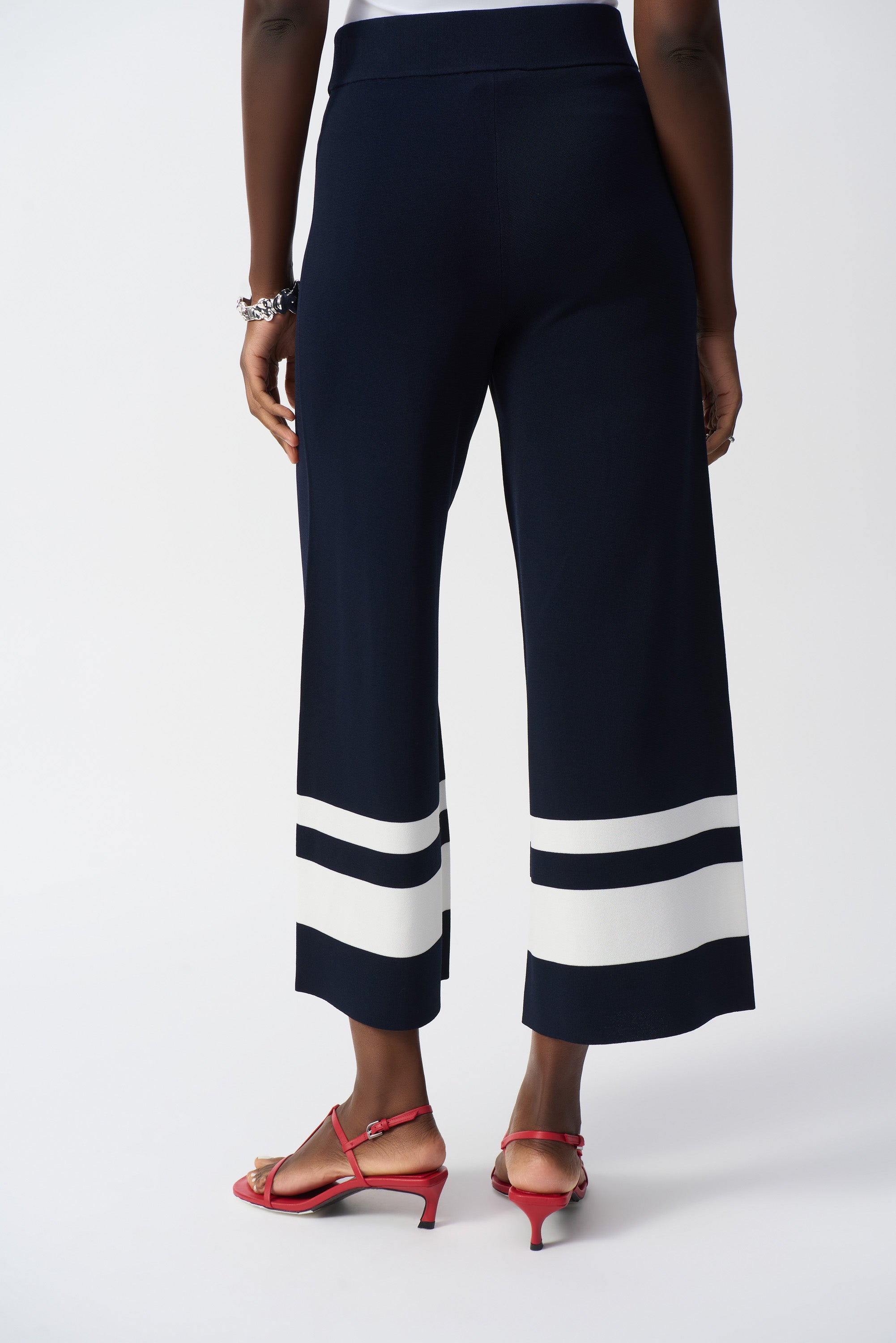 Placement Stripe Sweater Knit Culotte (251945)