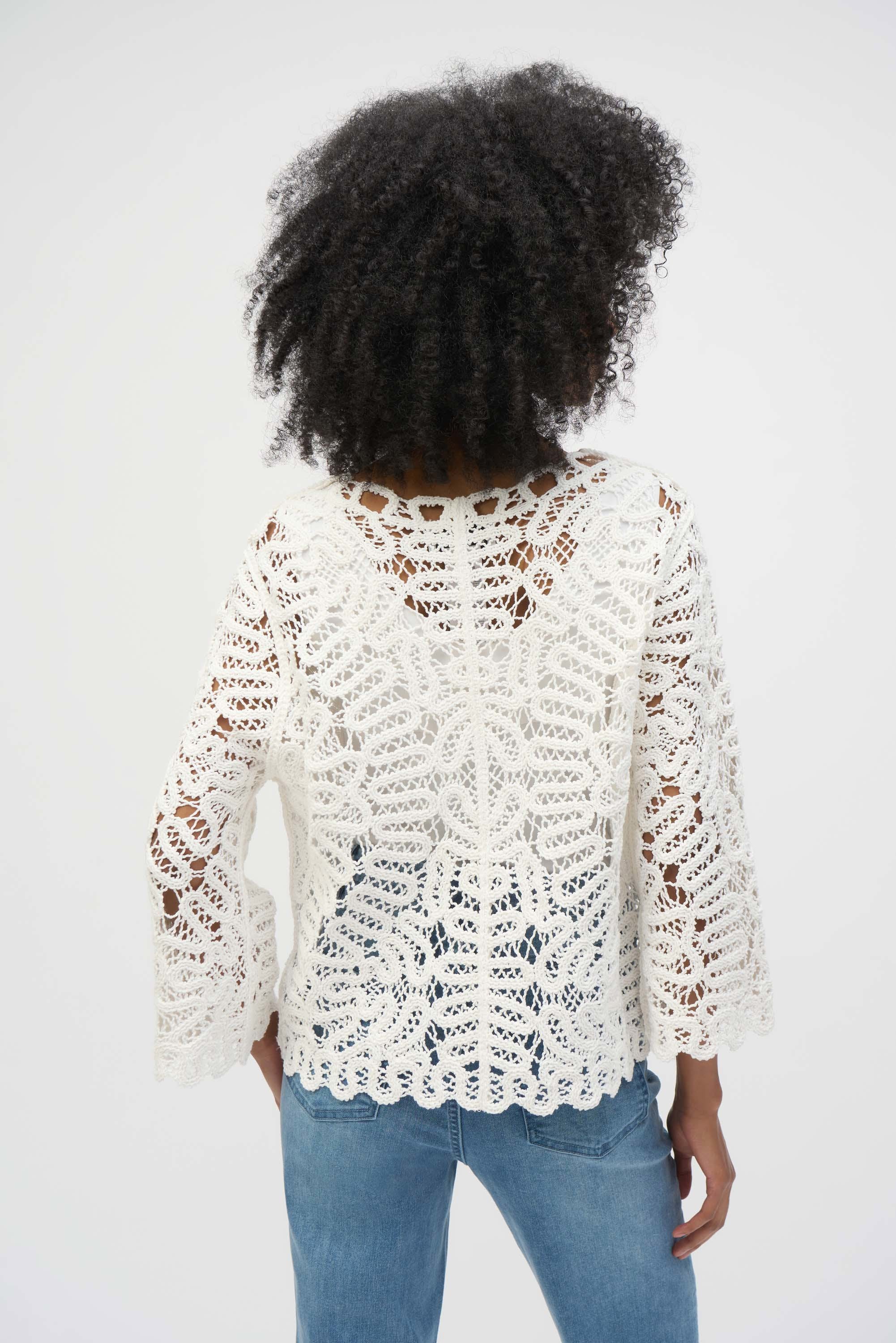 Crochet Sweater Knit Cover-Up (252905)