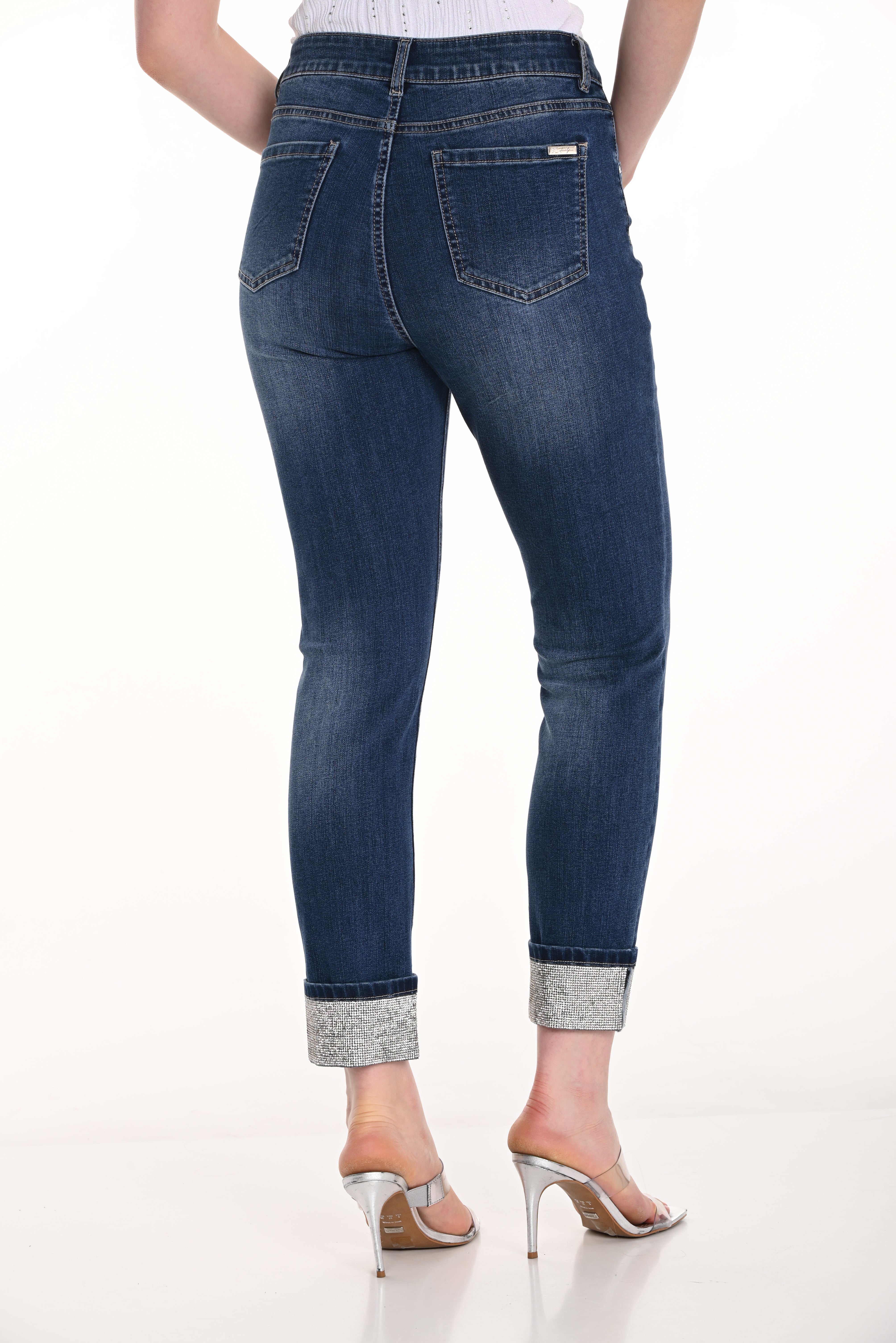 Denim with Embellished Hem (256761U)