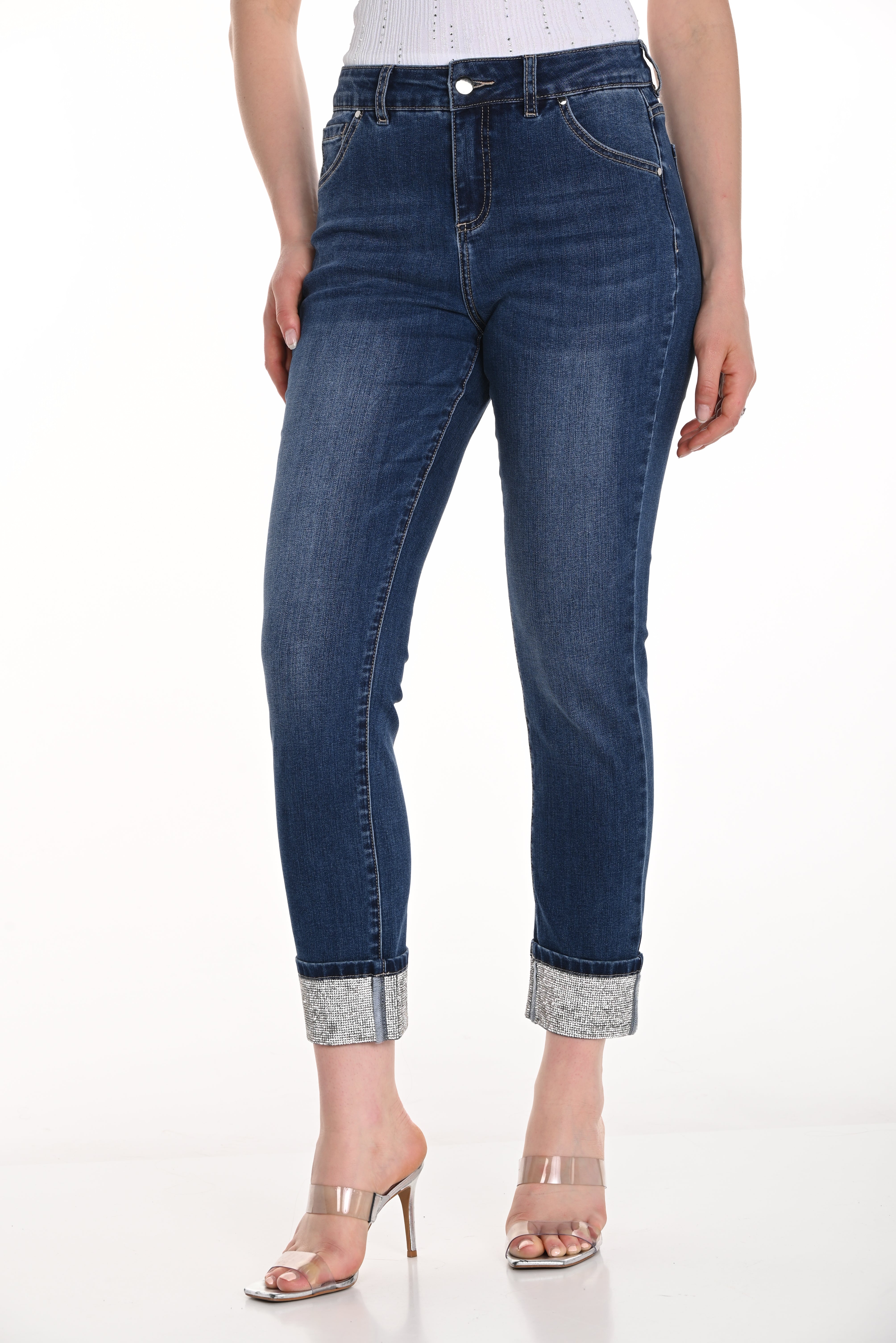 Denim with Embellished Hem (256761U)