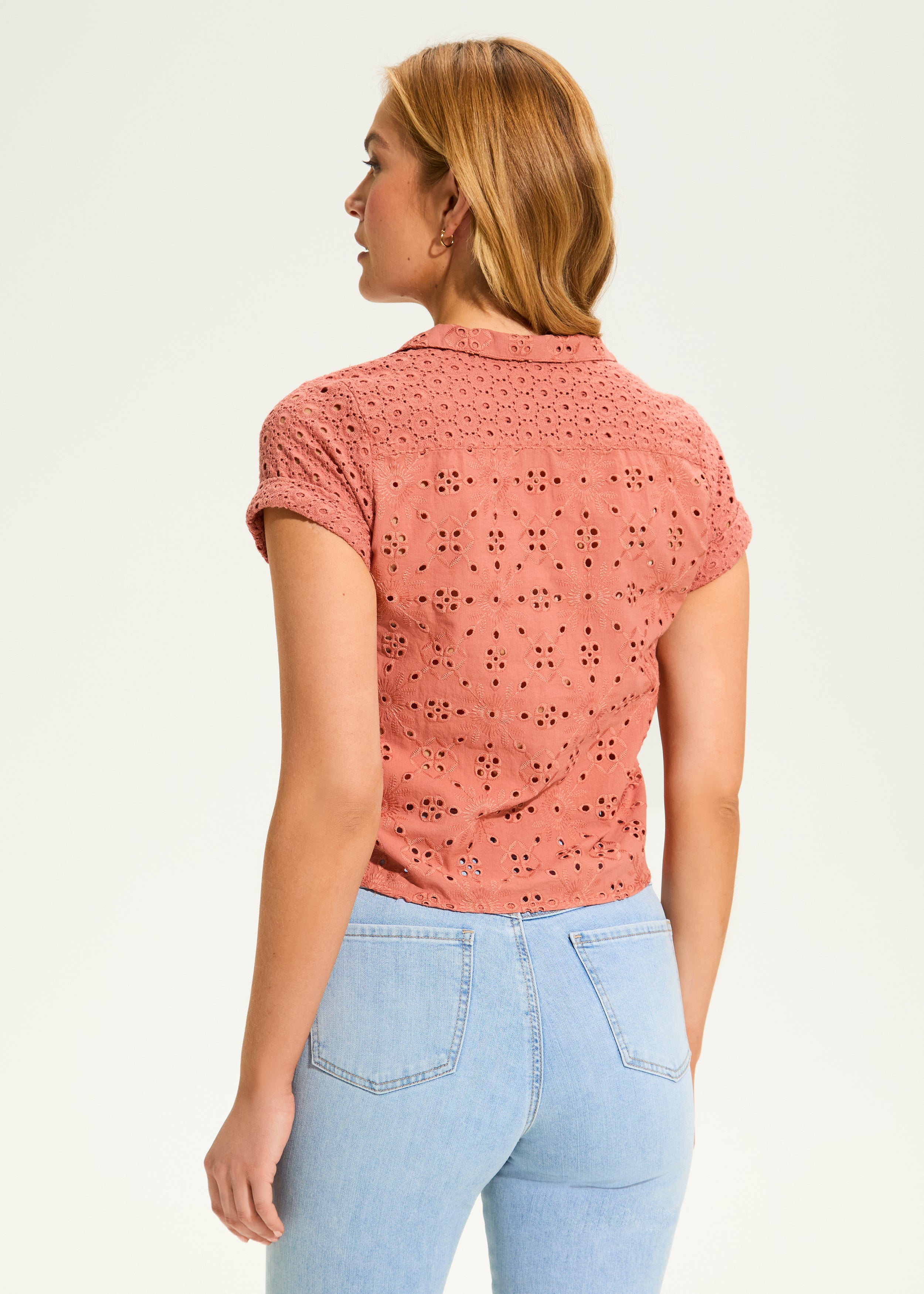 Shirt Sleeve Eyelet Shirt (7824395)