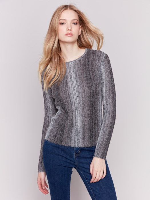 Lightweight Space Dye Yarn Sweater (C2745097C)